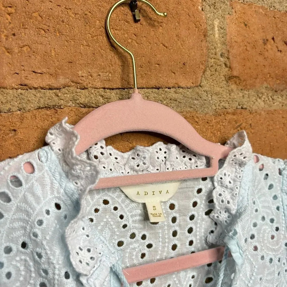 Coquette boho crochet classic preppy ballet eyelet casual top cottagecore - Picture 3 of 9